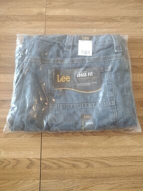 Men's Lee Stonewash Loose Fit Carpenter Jeans Size 40X29